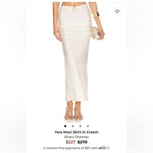 Shani Shemer Yara Cream Maxi Skirt with Lucia Bikini Top
